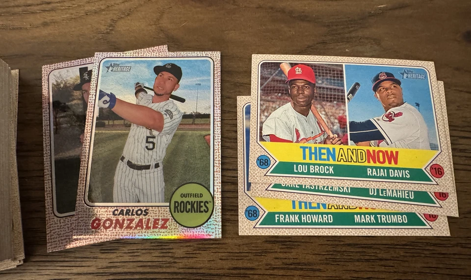 2017 Topps Heritage Baseball Cards 1-500 (NM) - You Pick - Complete Your Set - Image 2 of 2