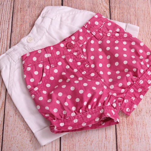 2 x 69 Month Baby Girl's Mothercare Matalan Smart Cotton Shorts EUC