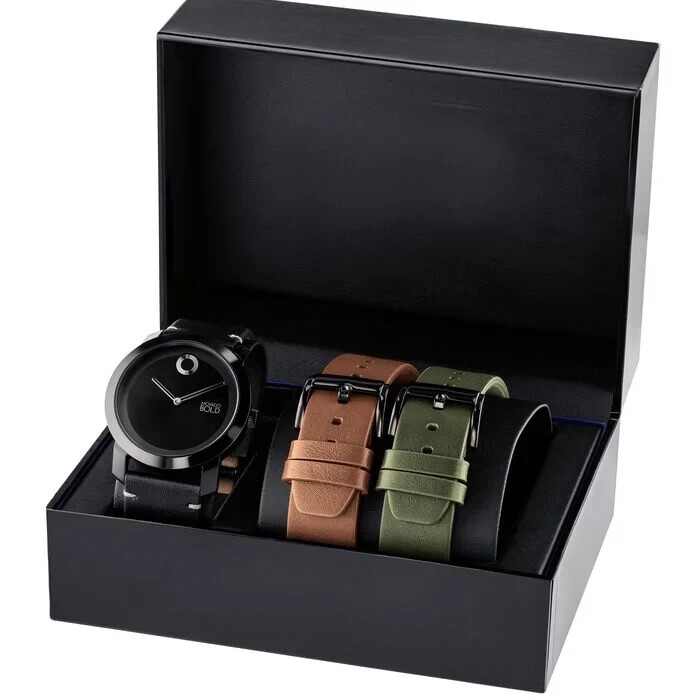MOVADO Trend Impulse Watch & Interchangeable Strap Gift Set, 42mm