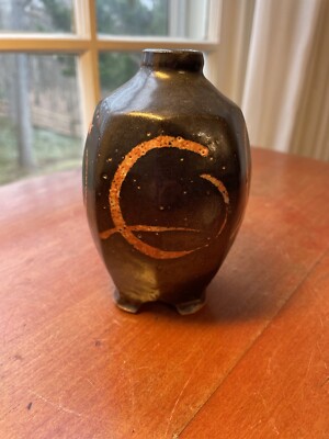SEQUOIA MILLER Signed STUDIO ART POTTERY STONEWARE Bottle Vase