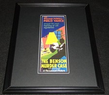 The Benson Murder Case Framed 11x14 Poster Display Official Repro William Powell