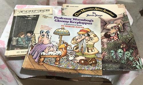 Vintage Mercer Mayer Buch SET ein Monster nach dem anderen Professor Wormbog Scaredycat - Bild 8 von 9