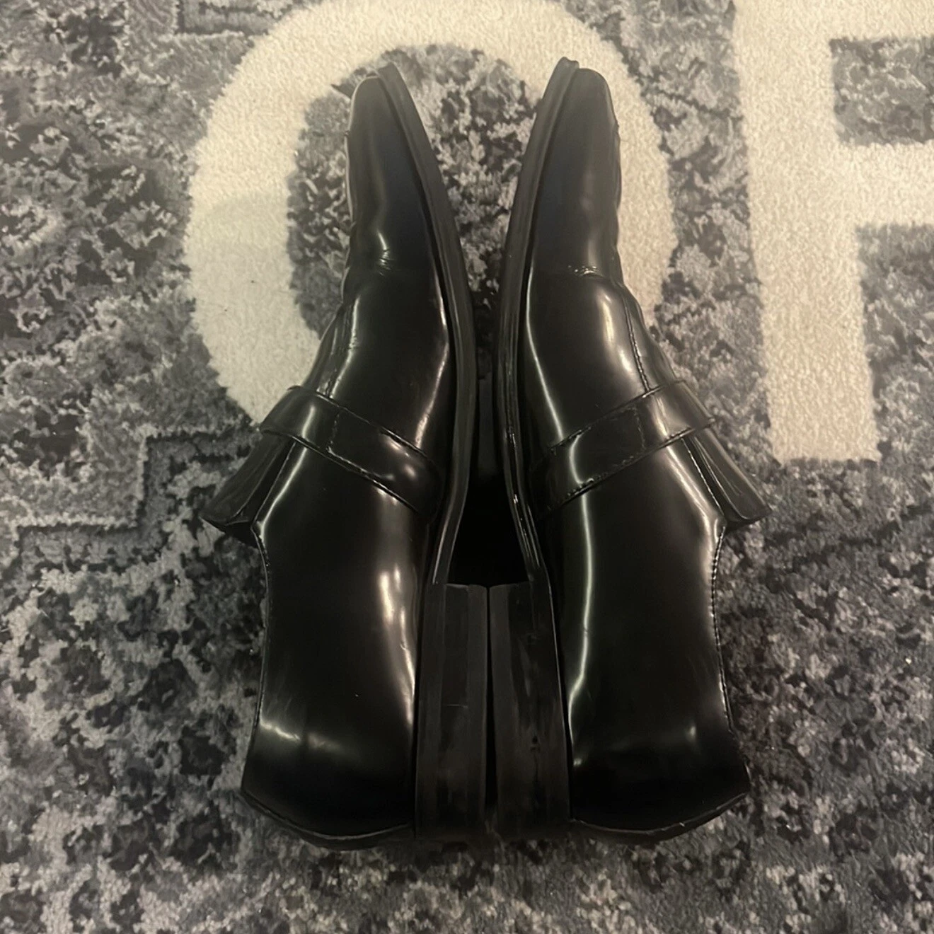 Mocassino Versace Spazzolato in pelle con cinturino testa di medusa