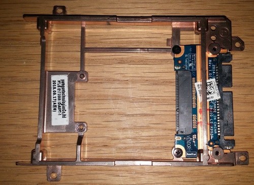 Genuine Dell Latitude E7440 E7450 SATA Hard Drive Caddy FCN4M 0FCN4M mSata  - Picture 3 of 3