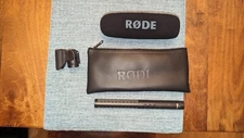 Rode ntg4 shotgun microphone with Windscreen, Case, And Mount