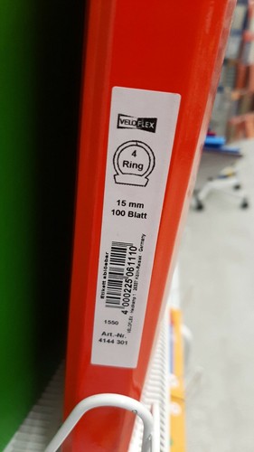 6 Ringordner a4 4 ringe Zeugnismappe 15mm Veloflex sortiert neu - Bild 3 von 3
