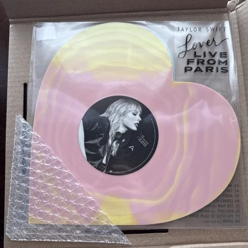 Taylor Swift - Lover Live From Paris Heart Shaped 2025 Vinyl - NEW Pink & Blue