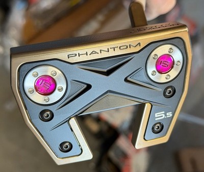 New Torched Custom Scotty Cameron Phantom X5.5 White Shaft / Candy Pink 34 