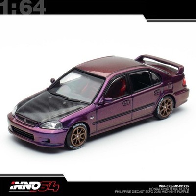 INNO64 -  Honda Civic Ferio Si (EK) Philippine Diecast Expo 2025 Midnight Purple