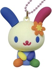 New Sanrio Usahana Mini PVC Mascot Keychain H 1.8 Inch Kawaii Bag Charm Japan