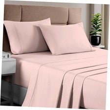 Pure 100 Cotton Sheets Twin Size, Luxurious 400 Thread Count Long Staple