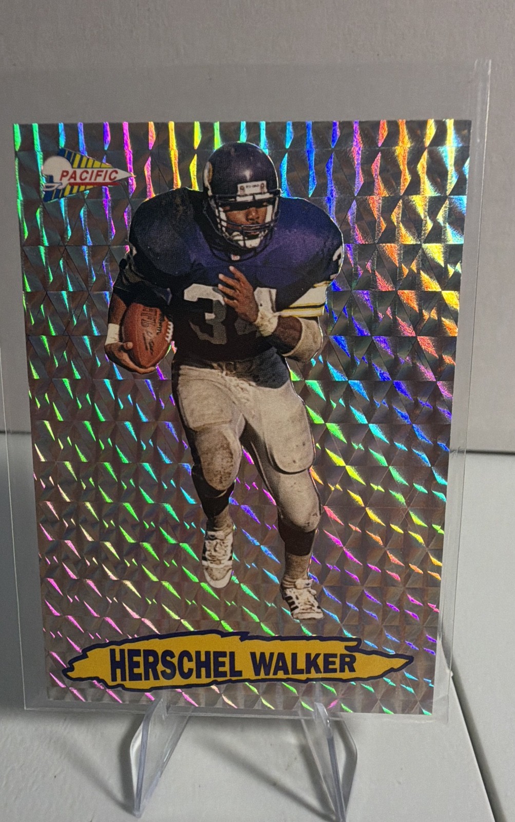 1992 Pacific - Prisms Herschel Walker #10 Minnesota Minnesota Vikings