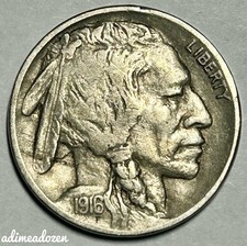 1916-D 5C 🦬 Buffalo Nickel FR2579WS