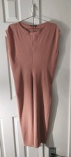 Zara Women's Sleeveless, Long  Pink Dres size small 