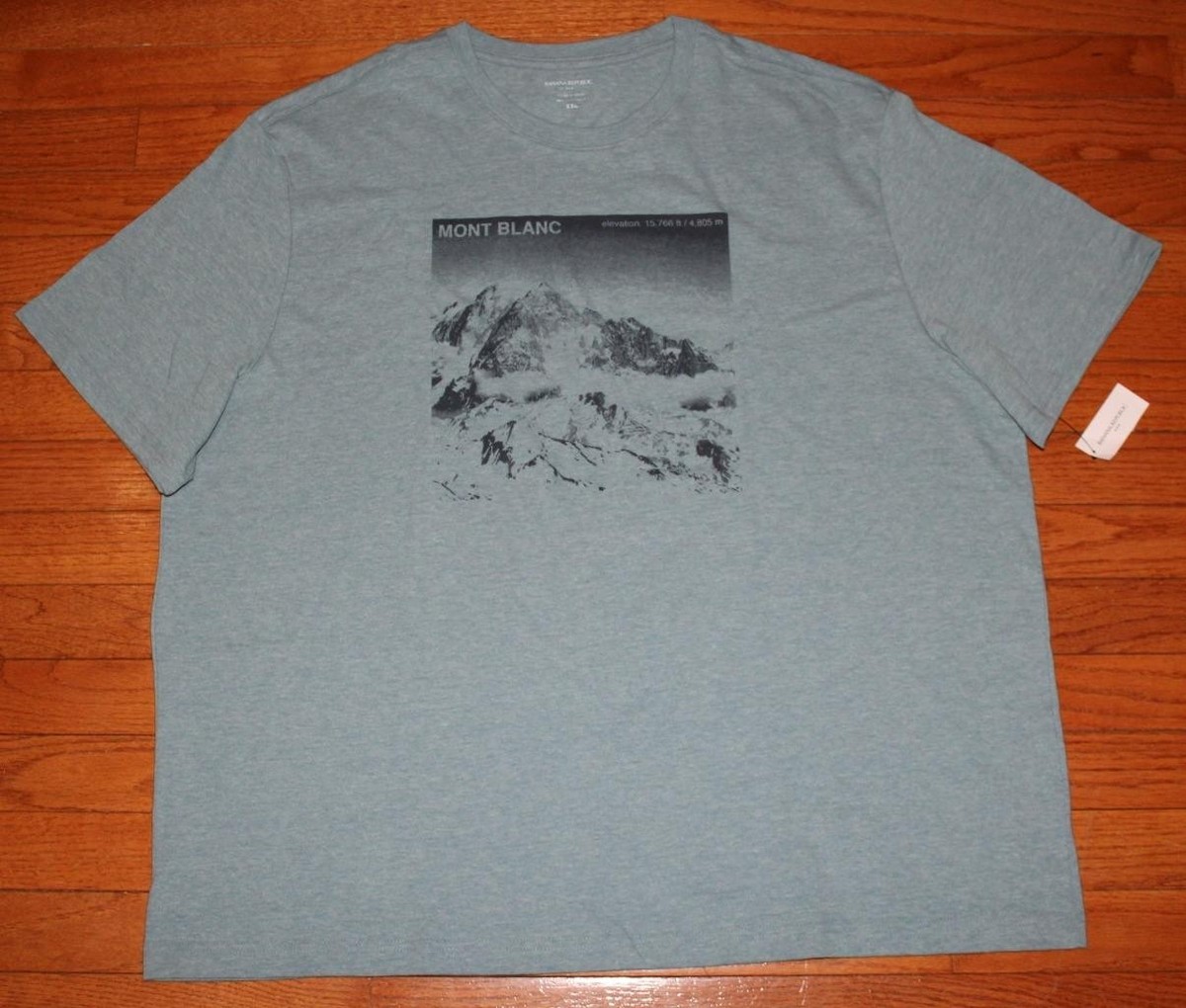 Men BANANA REPUBLIC Mont Blanc Mountain Graphic Tee PREMIUM WASH T