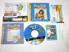 Free Talk Studio Blue Case Sega Saturn Japan import +card set obi reg US Seller