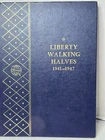 1941-1947 Walking Liberty 20 Coin Silver 50c Half Dollar Short Set Whitman Book