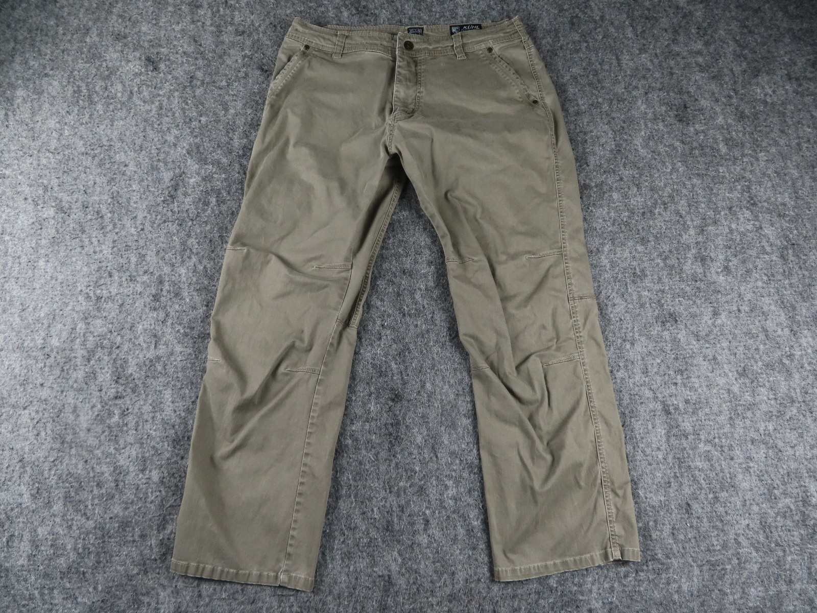 Kuhl Mens 36x30 Beige SLACKR Vintage Pantia Dye Twill Hiking Pants-image
