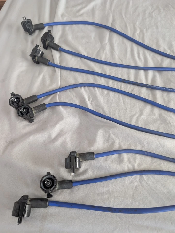 Ford Mustang Cobra 1996-1998 8 mm bujía cables azul Foto 3 de 4