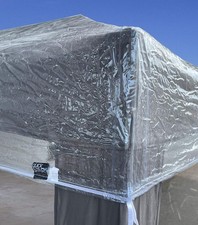 2x3m Transparent Gazebo Roof Cover Waterproof PVC Outdoor Canopy