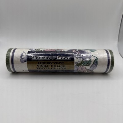Graham & Brown Floral Purple Pansy Wallpaper Border 7'' x 5.5 yards 