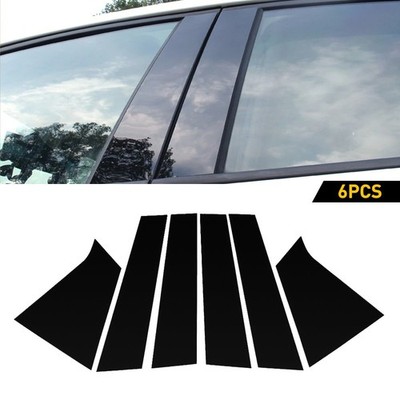 6pcs Glossy Black Pillar Posts Door Trim Cover Fit Chevrolet Malibu 2016-2021 US