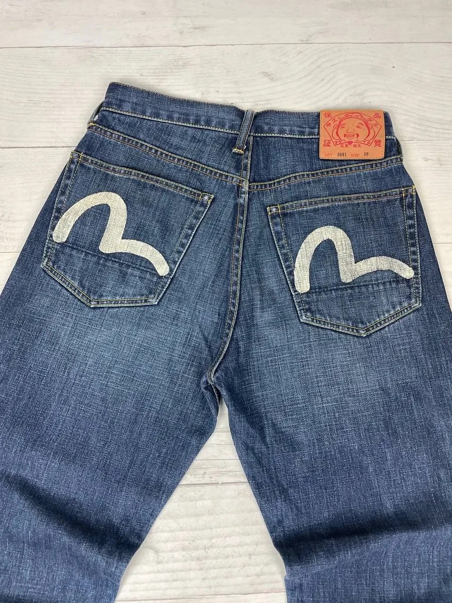 Vintage Evisu Denim Jeans Japan Baggy Y2K Men Size 30 Blue | eBay