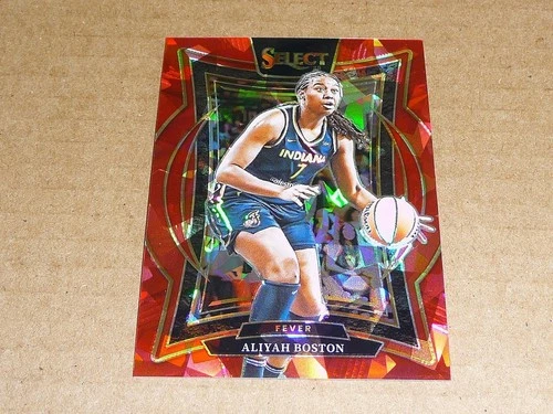 2025 Panini Select WNBA ALIYAH BOSTON RED ICE PRIZM FEVER 51/299 #64