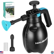 HAUSHOF Hand Pump Sprayer 1/2 Gallon, Pressure Garden Spray Bottle for Plants,