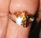VINTAGE LIND RING SIZE 10 ANGEL STONE SPARKLING STONES DESIGN — photo 8