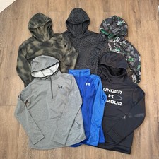 Under Armour Athletic Performance Hoodie Sweatshirt Lot Boys Large YLG