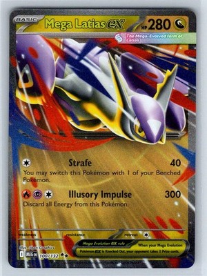 Mega Latias ex ME01: Mega Evolution MEG 100/132 Holofoil NM 5ban Graphics