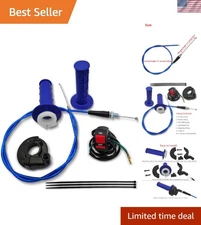 7/8 22mm Twist Throttle Accelerator Handle Grips,Mini Bike Throttle Cable Kit...