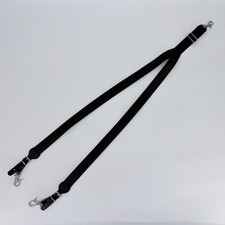 Nocona N8512401 L Western Leather Suspenders Black Adjustable Large Cowboy