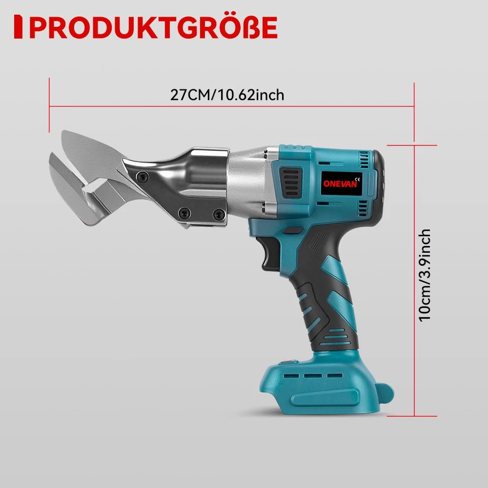 Für Makita Akku Blechschere Akkuschere Elektrisch Schere Blechschneider + Koffer - Bild 2 von 4