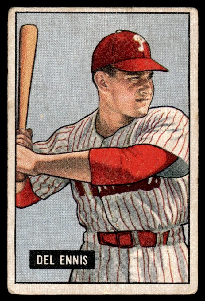 Del Ennis trading card