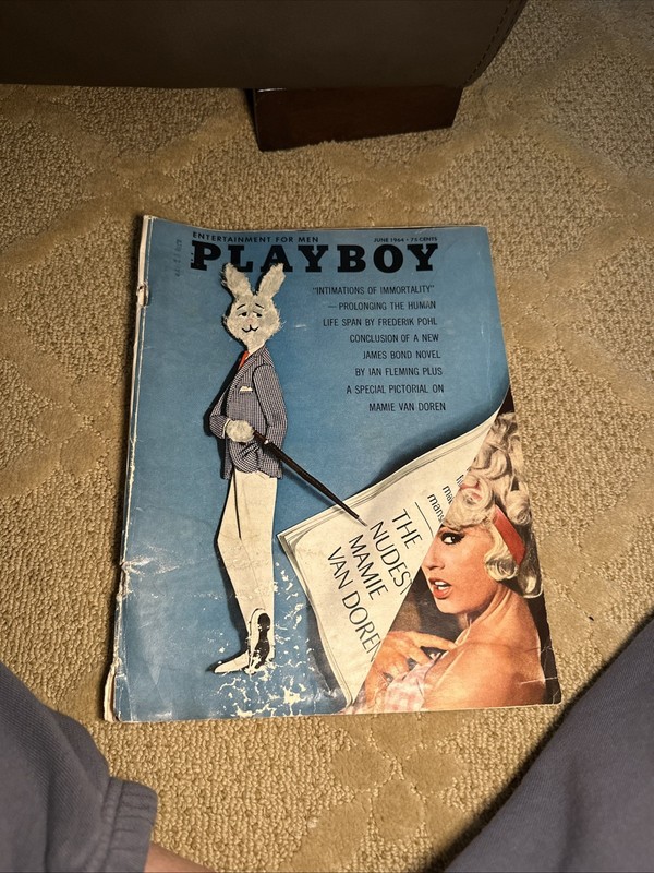 Vintage Playboy June 1964 Mamie Van Doren Cover Ingmar Bergman Interview Rare