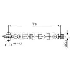 2x Bremsschlauch vorne für Seat MII KF1 | 968540