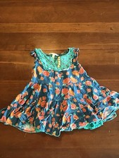 Matilda Jane Size 2  Moments With You  Twirl Floral Dress Ruffles