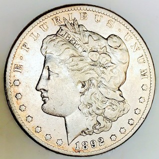 1892 CC MORGAN DOLLAR TOUGH ISSUE CC HIGHLY SOUGHT AFTER DATE NR #74902