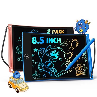8.5in 2 Pack LCD Writing for Coloring Doodle Board Drawing Pad for with Anti-...