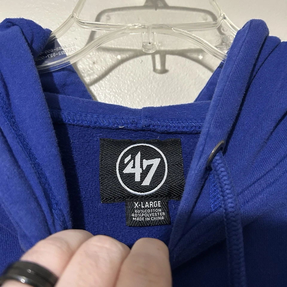 ‘47 Brand Los Angeles Dodgers MLB baseball hoodie size XL - Image 3 of 4