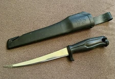 NORMARK SWEEDEN VINTAGE FILET BONING KNIFE WITH PLASTIC CASE NEW UNUSED