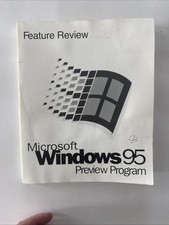 Microsoft windows 95 feature review manual Pr...