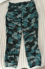 Lululemon Base Pace Tights 23” Heritage 365 Camo Tidewater Teal Size 12 EUC* LJ