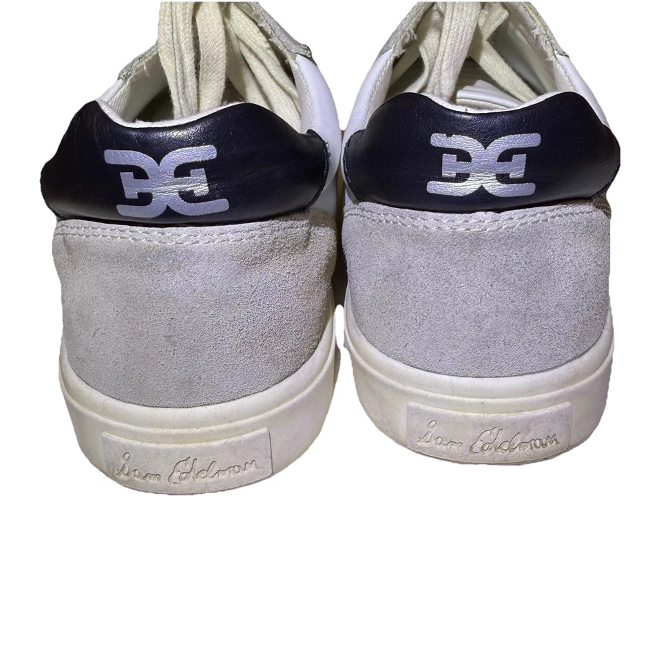 Sam Edelman Blanco y Negro ENNA Hombres Plano Retro Bajo Top Talla 9.5M Foto 4 de 4