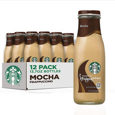 Frappuccino Coffee Drink, Mocha, 13.7 Fl Oz Bottles 12 Pack 