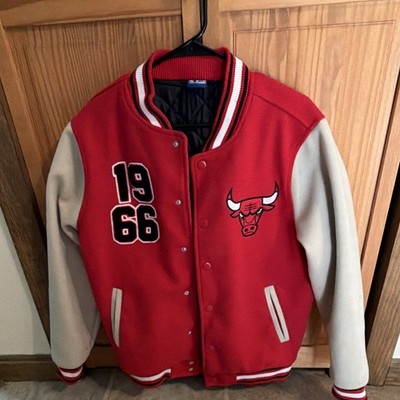 Ultra GAME NBA Chicago Bulls Varsity Jacket Red/White/Black Size S