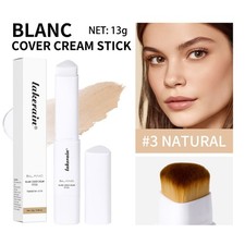 Cover Cream Stick White - with brush Korean Color-Changing Foundation Stick