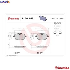 BRAKE PAD SET DISC BRAKE P 06 086 FOR MINI COUNTRYMAN/COOPER PACEMAN/HATCH 2.0L